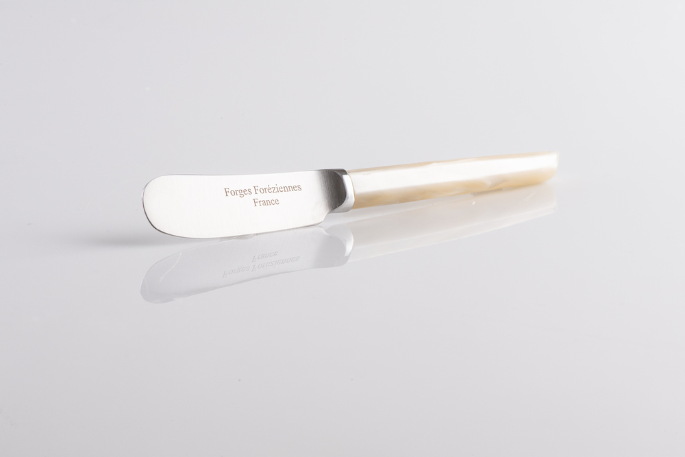 Tartineur Droit Lame Forgée Couleur IVOIRE