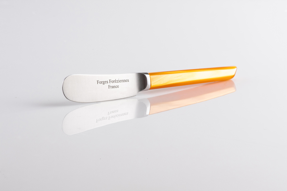 Tartineur Droit Lame Forgée Couleur ORANGE