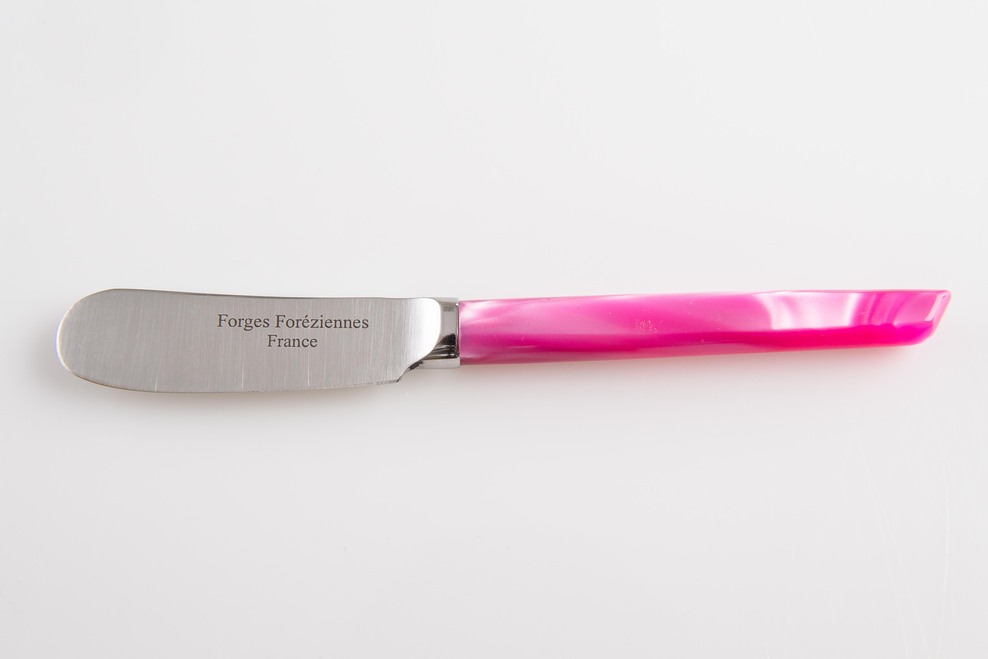 Tartineur Droit Lame Forgée Couleur ROSE FFO00000696 by FORGES FOREZIENNES