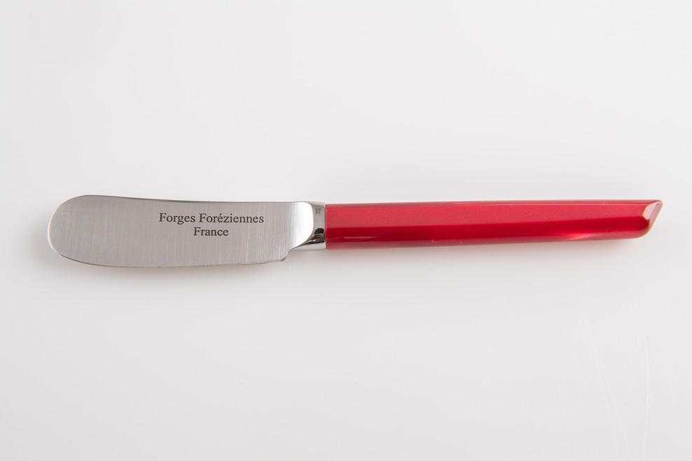 Tartineur Droit Lame Forgée Couleur ROUGE FFO00000694 by FORGES FOREZIENNES